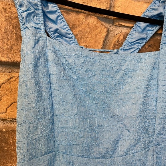 ASTR the Label Womens Blue Maxi Square Chest Tie Open Back New Sleeveless xl - Picture 12 of 15